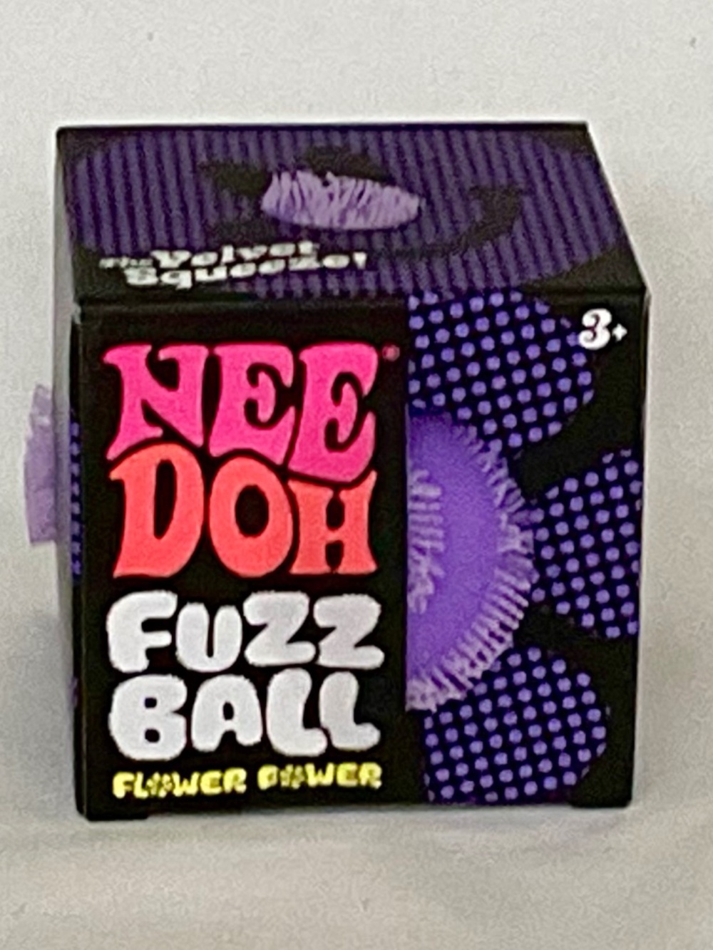 NeeDoh Fuzz Ball Flower Power Purple Sensory Toy NIB